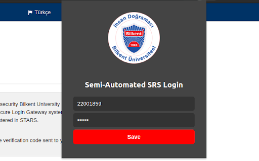 Semi Automated SRS Login  from Chrome web store to be run with OffiDocs Chromium online