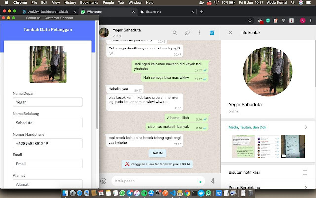 Kumonekta sa Customer ng Semut Api mula sa Chrome web store na tatakbo sa OffiDocs Chromium online