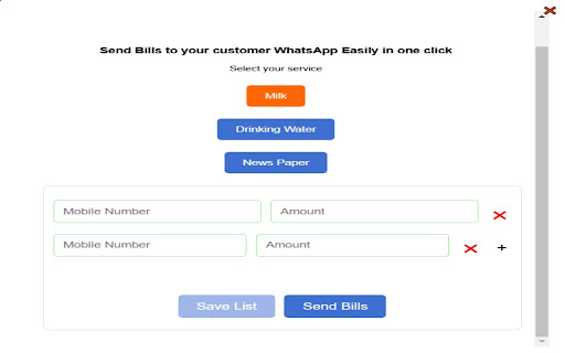 Send Bills  from Chrome web store to be run with OffiDocs Chromium online