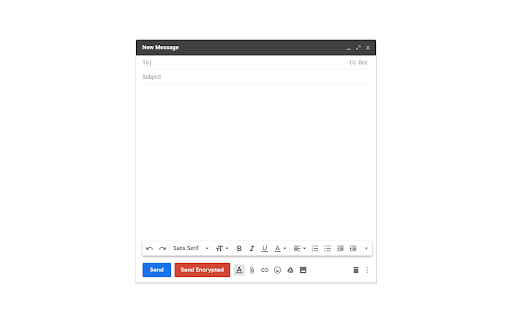 Send Encrypted  from Chrome web store to be run with OffiDocs Chromium online