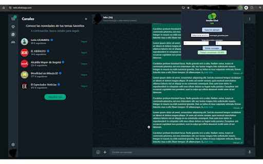 Sender Bulk Chat WA  from Chrome web store to be run with OffiDocs Chromium online