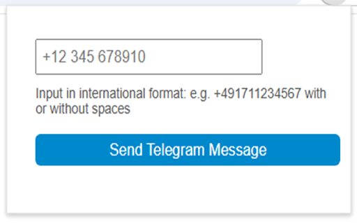 SendTelegramMessageto...  from Chrome web store to be run with OffiDocs Chromium online
