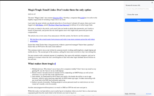 Send to Ereader  from Chrome web store to be run with OffiDocs Chromium online
