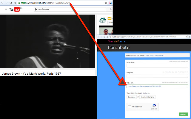 Send to youtubecovers.com  from Chrome web store to be run with OffiDocs Chromium online