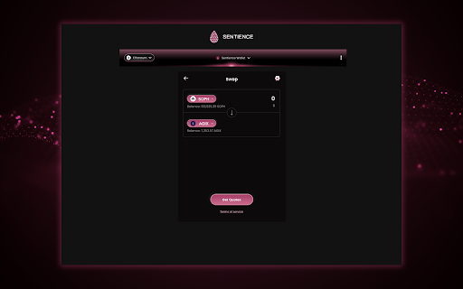 Sentience  from Chrome web store to be run with OffiDocs Chromium online