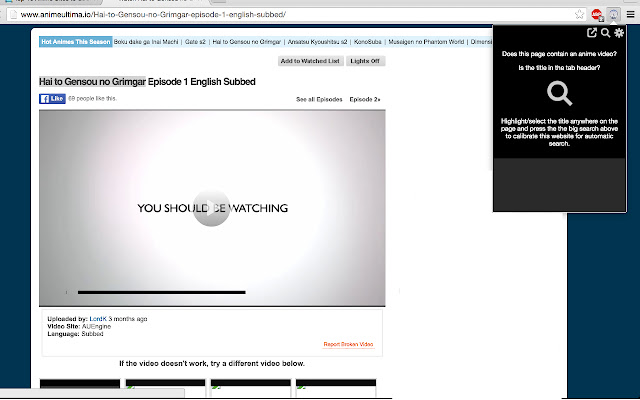 Sento MyAnimeList Updater  from Chrome web store to be run with OffiDocs Chromium online