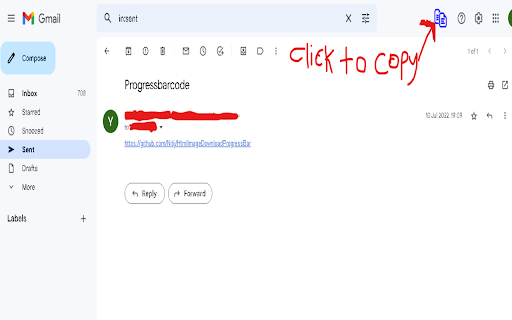 Sent to Email Copier  from Chrome web store to be run with OffiDocs Chromium online