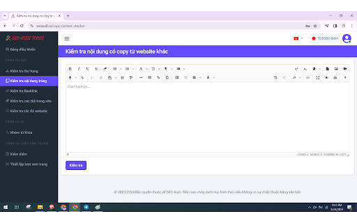 SEO AUDI Extensions  from Chrome web store to be run with OffiDocs Chromium online