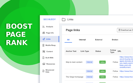 SEO Buddy On Page SEO Analyser  from Chrome web store to be run with OffiDocs Chromium online