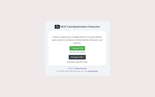 SEO Cannibalization Detector  from Chrome web store to be run with OffiDocs Chromium online
