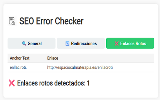 SEO Error Checker  from Chrome web store to be run with OffiDocs Chromium online