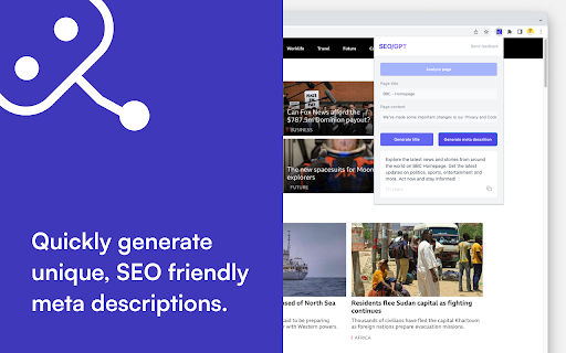 SEO/GPT  from Chrome web store to be run with OffiDocs Chromium online