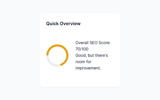 SEO Insights Analyzer  from Chrome web store to be run with OffiDocs Chromium online