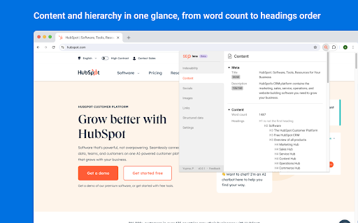 SEO Lens | A free tool for On page seo  from Chrome web store to be run with OffiDocs Chromium online