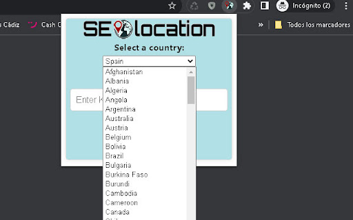 SEOlocation  from Chrome web store to be run with OffiDocs Chromium online