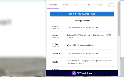 SEO On Page Analyzer  from Chrome web store to be run with OffiDocs Chromium online