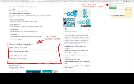 SEO PaaExtractor  from Chrome web store to be run with OffiDocs Chromium online