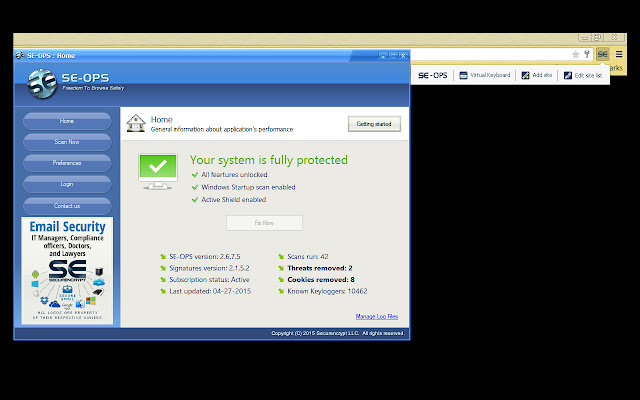 SE OPS  from Chrome web store to be run with OffiDocs Chromium online