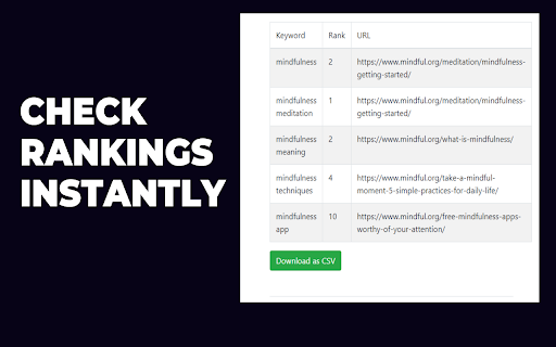 SEO Rank Checker  from Chrome web store to be run with OffiDocs Chromium online