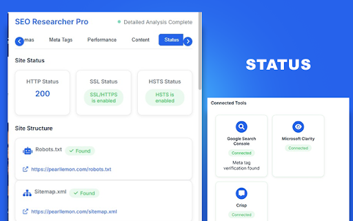 SEO Researcher Pro  from Chrome web store to be run with OffiDocs Chromium online