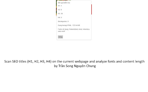 SEO Title Checker by Tran Song Nguyen Chung  from Chrome web store to be run with OffiDocs Chromium online