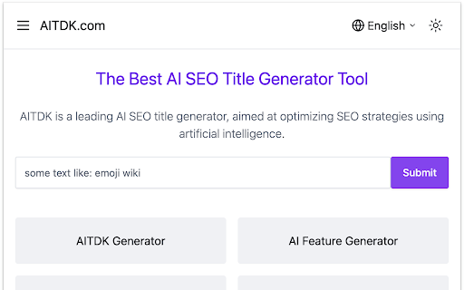 SEO Title Generator  from Chrome web store to be run with OffiDocs Chromium online