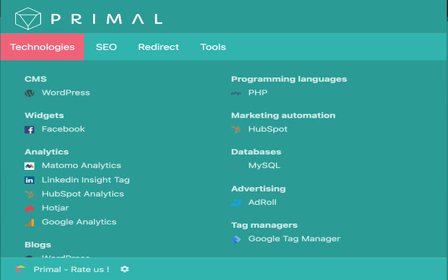 SEO Toolkit by Primal  from Chrome web store to be run with OffiDocs Chromium online