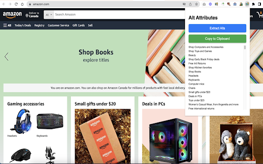 SEO Web Image Alt Text Scraper and Extractor  from Chrome web store to be run with OffiDocs Chromium online
