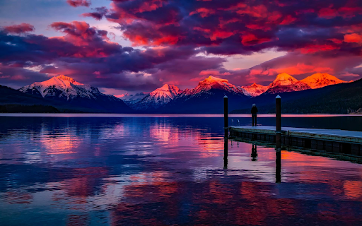 Serene Mountain Sunset  from Chrome web store to be run with OffiDocs Chromium online