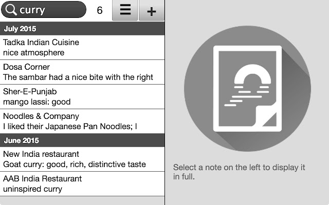 Serene Notes  from Chrome web store to be run with OffiDocs Chromium online
