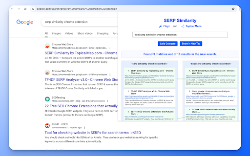 SERP Similarity by Floyi  from Chrome web store to be run with OffiDocs Chromium online