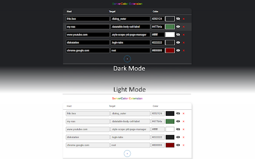 ServerColor  from Chrome web store to be run with OffiDocs Chromium online