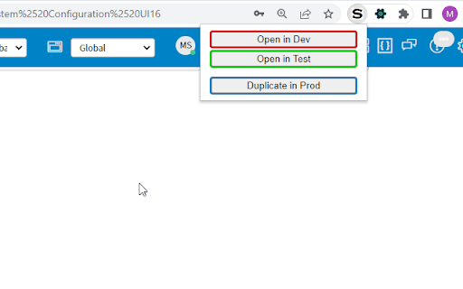 ServiceNow Instance Switcher  from Chrome web store to be run with OffiDocs Chromium online