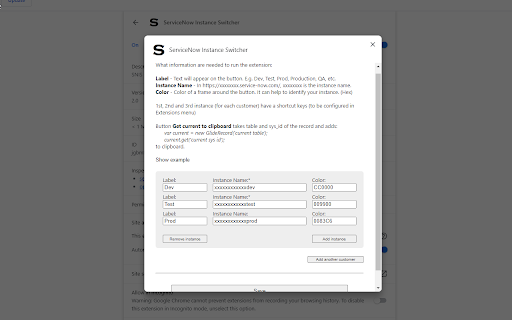 ServiceNow Simply  from Chrome web store to be run with OffiDocs Chromium online