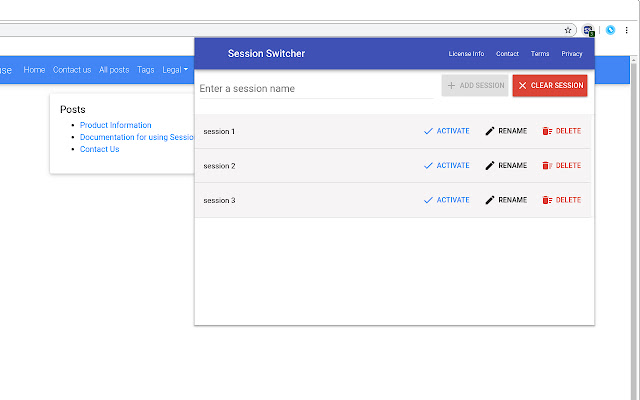Session Switcher  from Chrome web store to be run with OffiDocs Chromium online