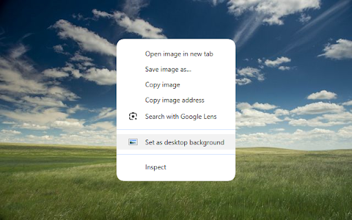 Set as desktop background  from Chrome web store to be run with OffiDocs Chromium online