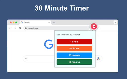Set a Timer For 30 Minutes  from Chrome web store to be run with OffiDocs Chromium online