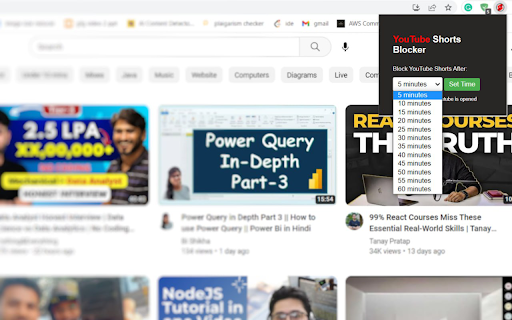 Set timer to watch youtube shorts from Chrome web store to be run with OffiDocs Chromium online Set timer to watch youtube shorts from Chrome web store to be run with OffiDocs Chromium online
