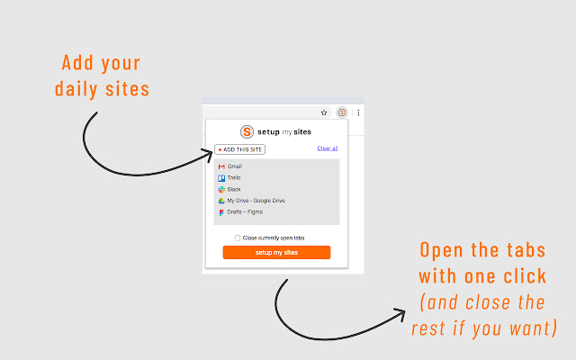 setup my sites  from Chrome web store to be run with OffiDocs Chromium online setup my sites  from Chrome web store to be run with OffiDocs Chromium online