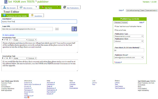 Set YOUR own TESTS  from Chrome web store to be run with OffiDocs Chromium online
