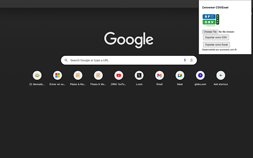 SF CSV XLSX Conversor  from Chrome web store to be run with OffiDocs Chromium online