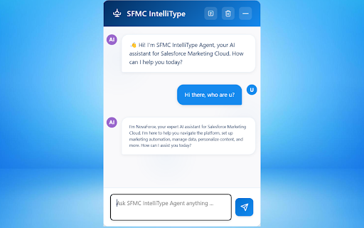 SFMC IntelliType  from Chrome web store to be run with OffiDocs Chromium online
