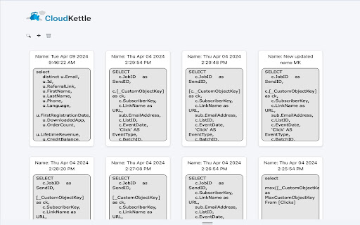 SFMC Query Saver  from Chrome web store to be run with OffiDocs Chromium online