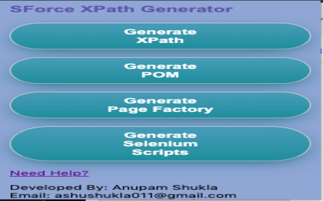 SForce XPath Generator  from Chrome web store to be run with OffiDocs Chromium online