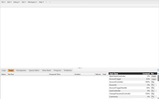 SF Test Console  from Chrome web store to be run with OffiDocs Chromium online