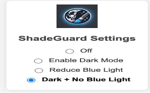 ShadeGuard  from Chrome web store to be run with OffiDocs Chromium online