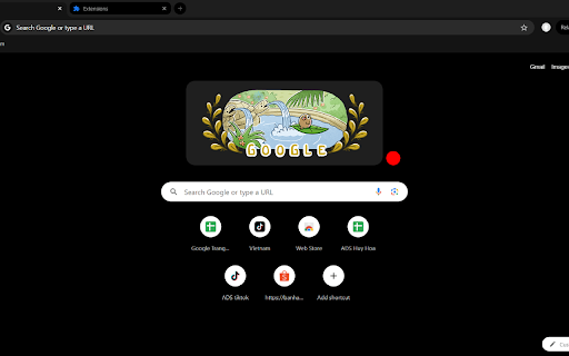 Shades of Black Chrome Theme  from Chrome web store to be run with OffiDocs Chromium online