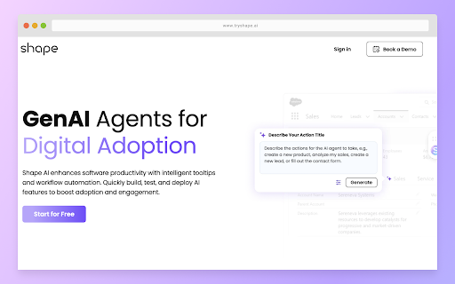 Shape AI  from Chrome web store to be run with OffiDocs Chromium online