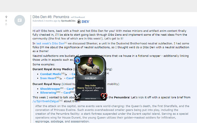 Shardveil Reddit Tooltips  from Chrome web store to be run with OffiDocs Chromium online