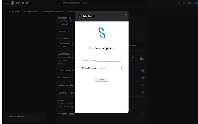 Share A Session  from Chrome web store to be run with OffiDocs Chromium online
